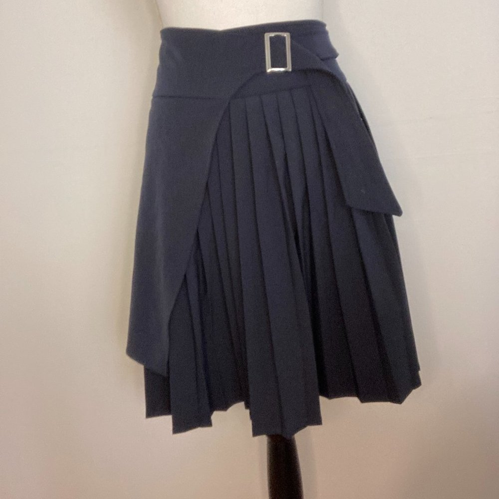 ASOS Black Pleated Wrap Skirt size large